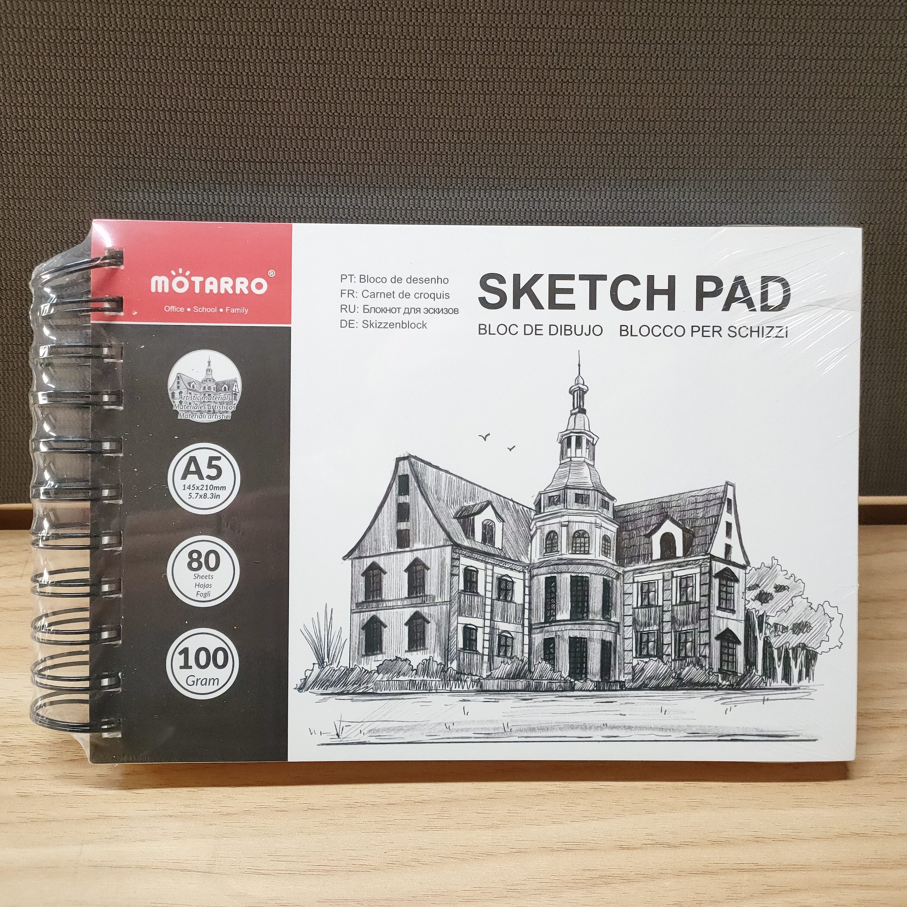 Spiral Bound Watercolor Paper Pad, Watercolor Sketchbooks for Watercolors,  Gouache, Acrylics, Pencils, Wet & Dry Media
