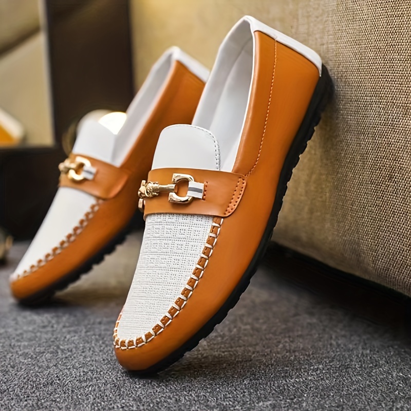 Men's Fashion Slip On Loafers, Smart Casual Dress Up Walking Shoes