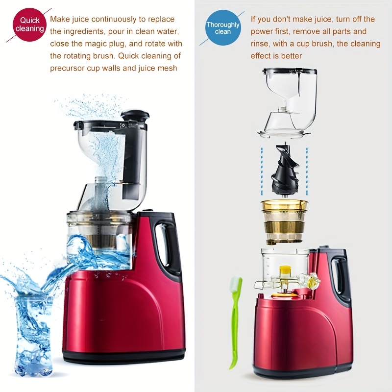 Masticating Juicer Machines, 3.5-inch (88mm) Slow Cold Press