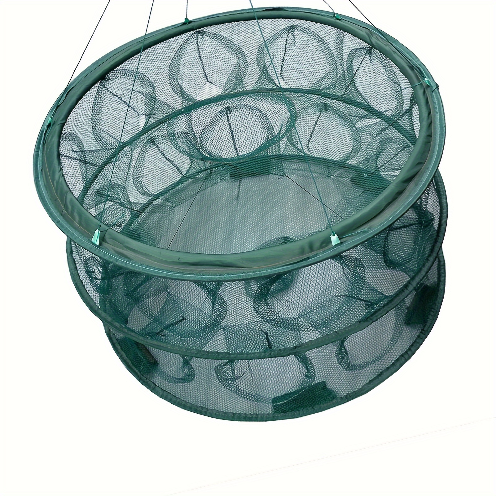 1pc 50cm Automatic Open Fishing Nylon Net, Folding Fishing Cage For Shrimp