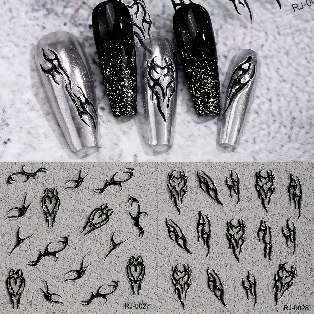 Silver Nail Art Stickers