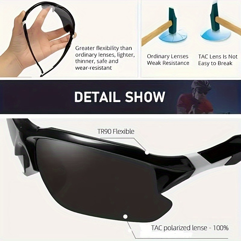 Trendy Cool Sports Polarized Men Women Cycling Golf Fishing Running Half  Rimless Goggles Ideal Choice For Gifts - Jewelry & Accessories - Temu  Australia