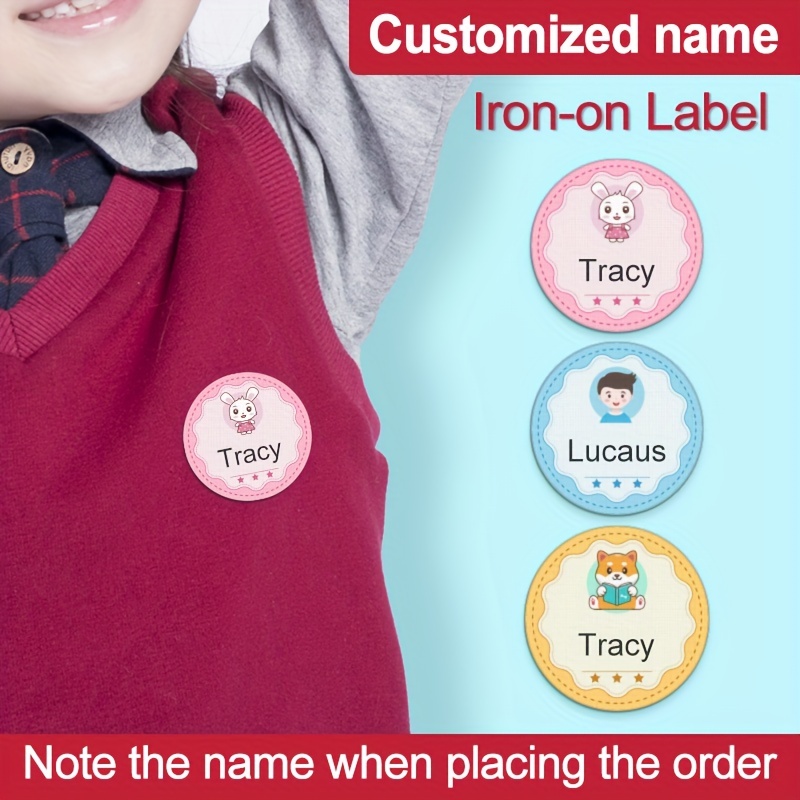 Personalized Iron-on Fabric Stickers For Distinct Clothing Identity,  Essential School Supplies For Daycare And School, Washable, Precut And Made  To Impress, Back To School, School Supplies, School, Aesthetic School  Supplies - Temu