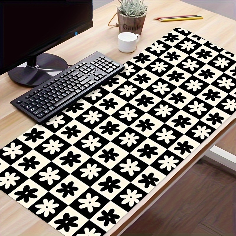 

Check Desk Mat Desk Pad Large Gaming Mouse Pad Office Keyboard Pad Computer Mouse Non-slip Computer Mat Gift For Boyfriend/girlfriend