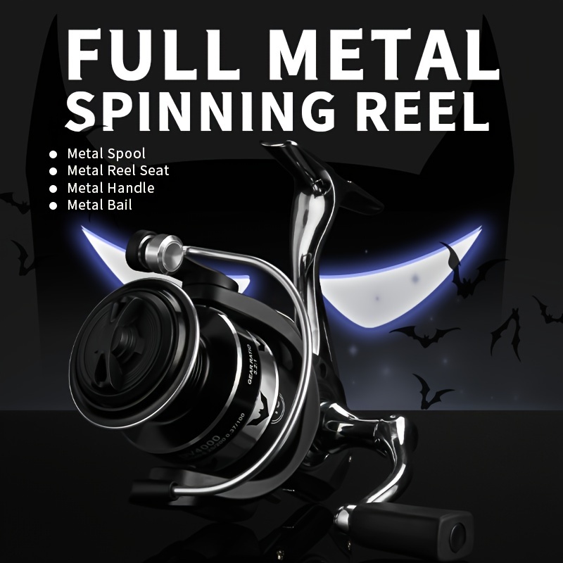 Full Metal Spinning Fishing Reel Dark Knight Series - Temu