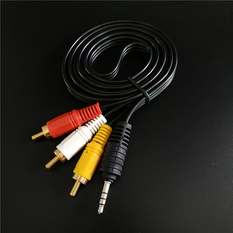 To Rca Camcorder Handycam Av Audio Video Output Cable Trrs - Temu