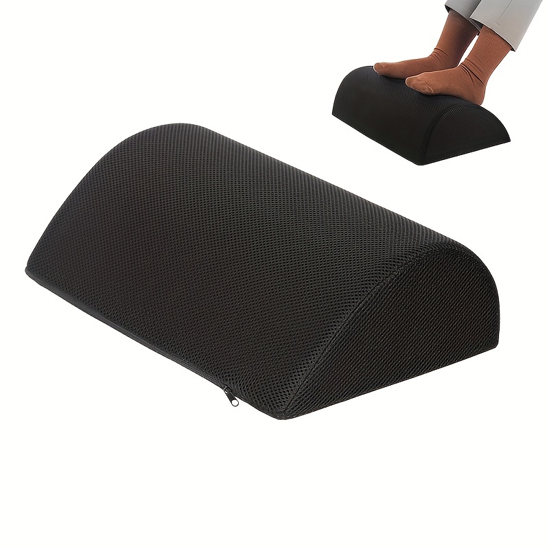 Lamtetur Footrest For Under Desk At Work With 1 Optional Covers For  Replacing– Adjustable Memory Foam
