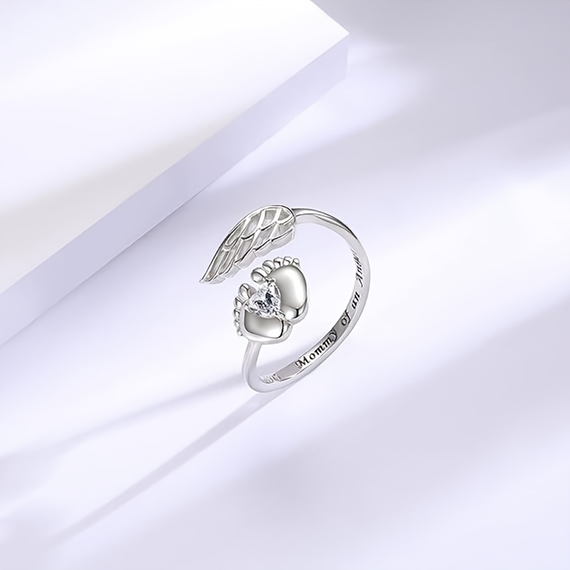 Sparkling Angel Wings Ring