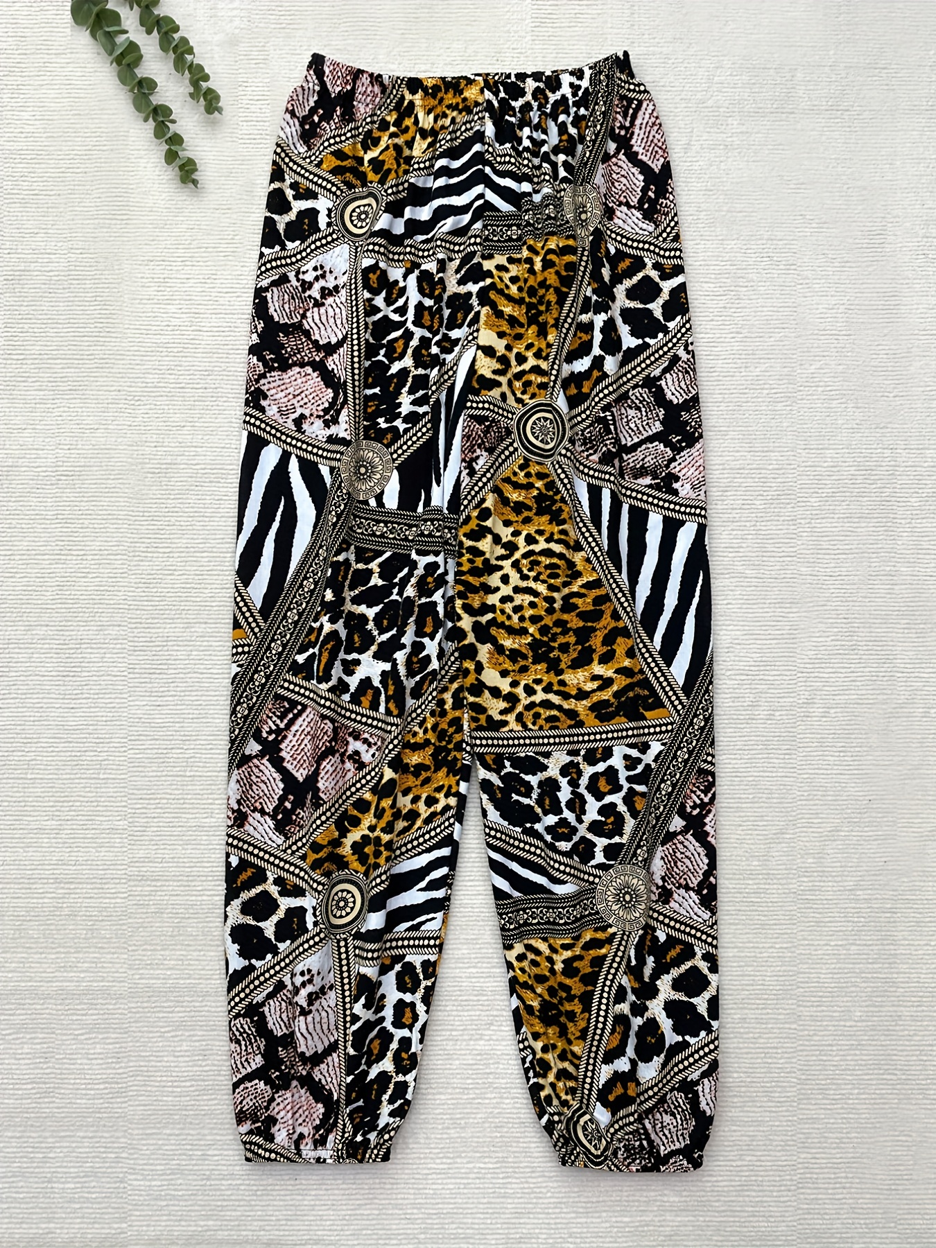 Leopard Print Pants - Temu