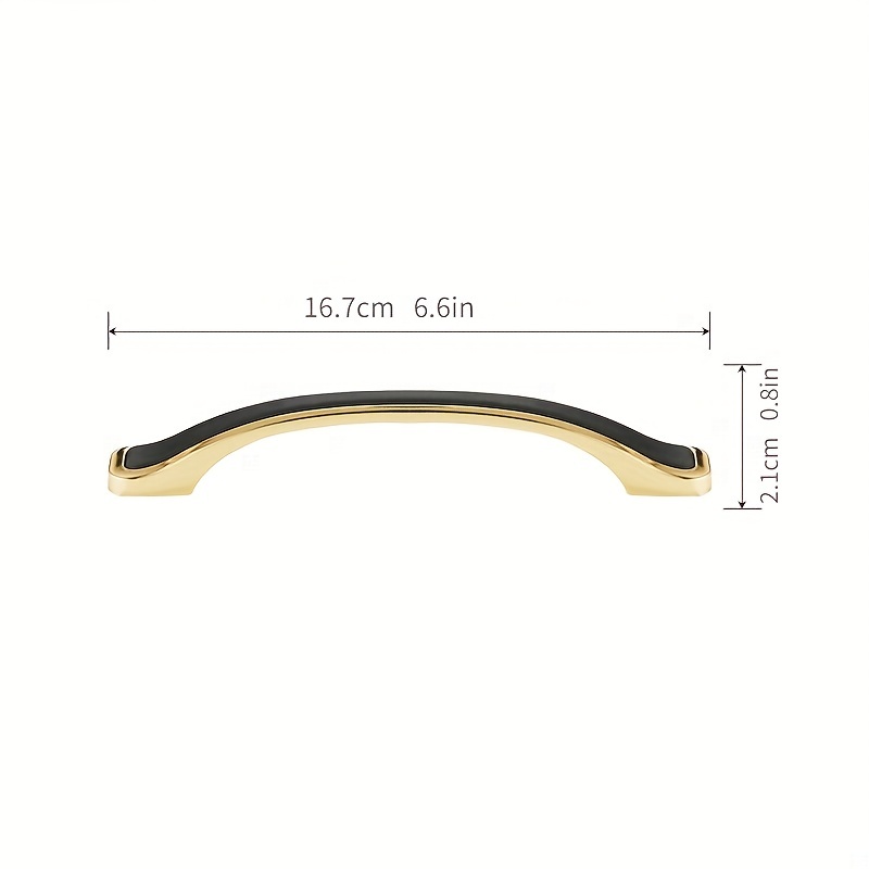 Black Golden Cabinet Drawer Handle Small Wardrobe Door - Temu