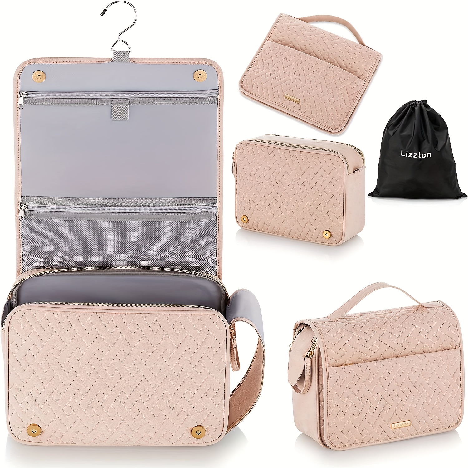 Portable Large Capacity Hanging Wash Bag Travel Storage Bag - Temu