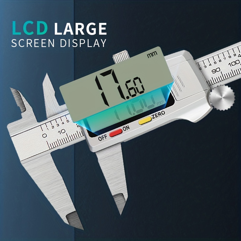 Calibrador Digital Fraccional 6 Pulgadas Metal Acero - Temu