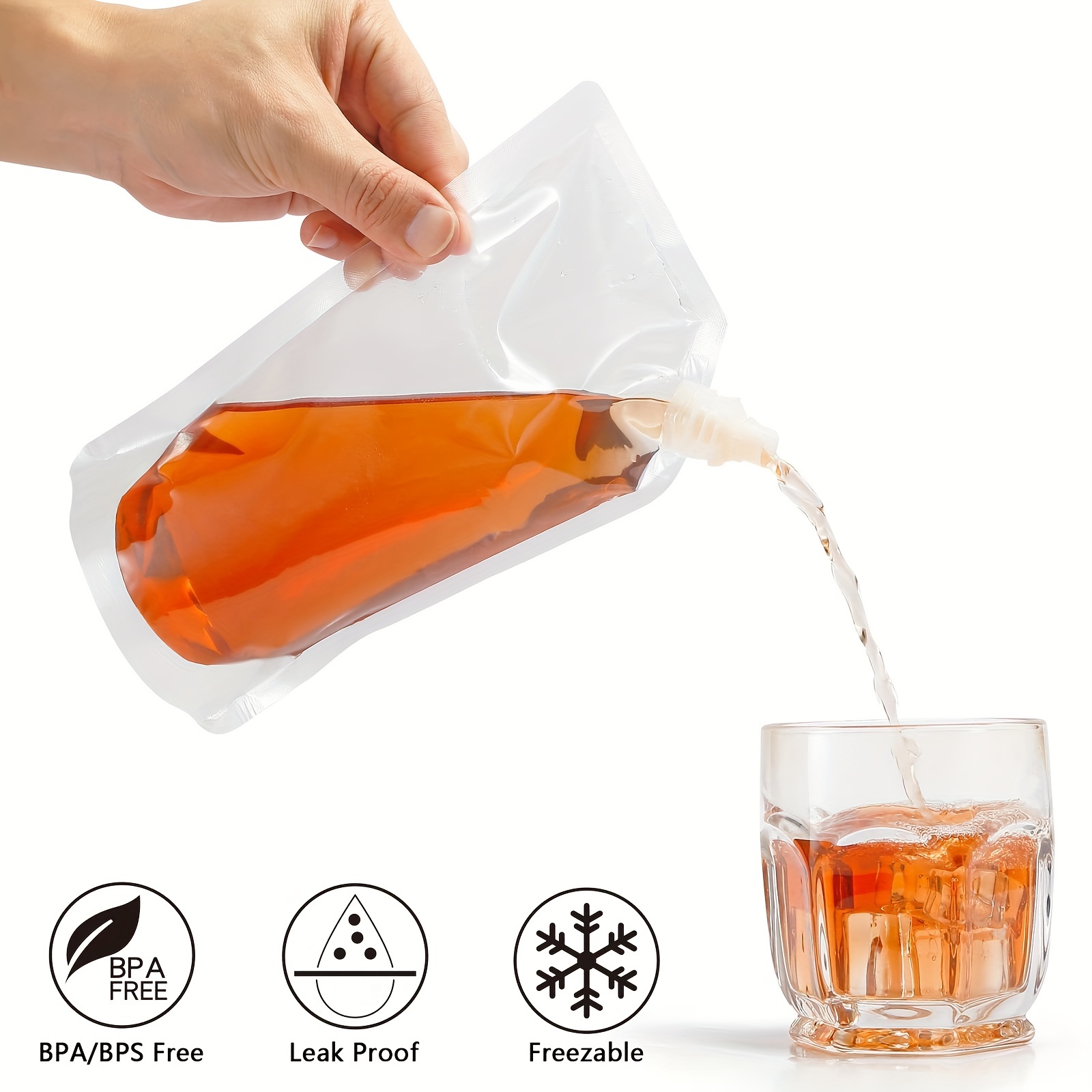 Concealable And Reusable Cruise Sneak Flask Liquor Pouches - Temu