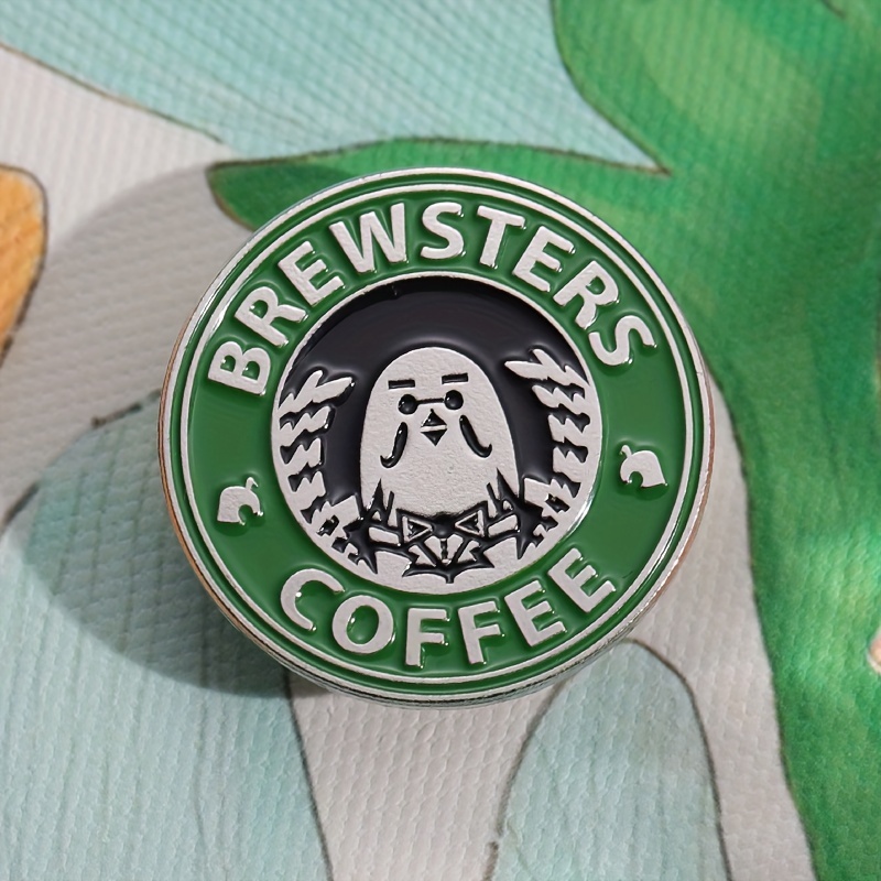 5pcs Creative Coffee Cup Brooch, Cartoon Cute Coffee Pot Cup Alloy Badge, Backpack Accessories Jewelry for Men,Temu