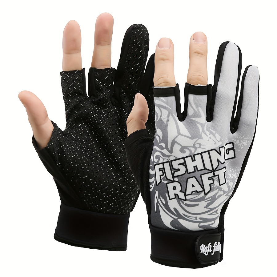 Fingerless Fishing Gloves Breathable Polyester Gloves Sea - Temu