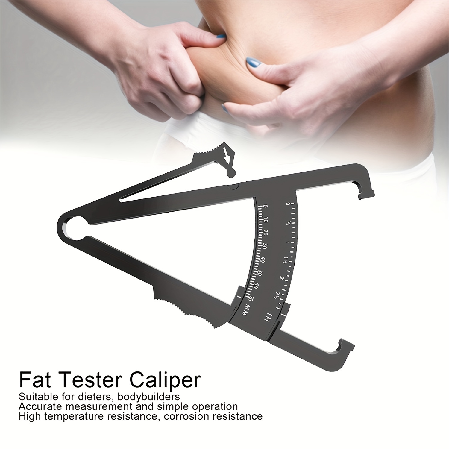 Home Gym Sport Fitness Sebum clamp fat clip sebum caliper fat thickness  measurement fat ruler body fat meter - China body fat caliper, fat caliper