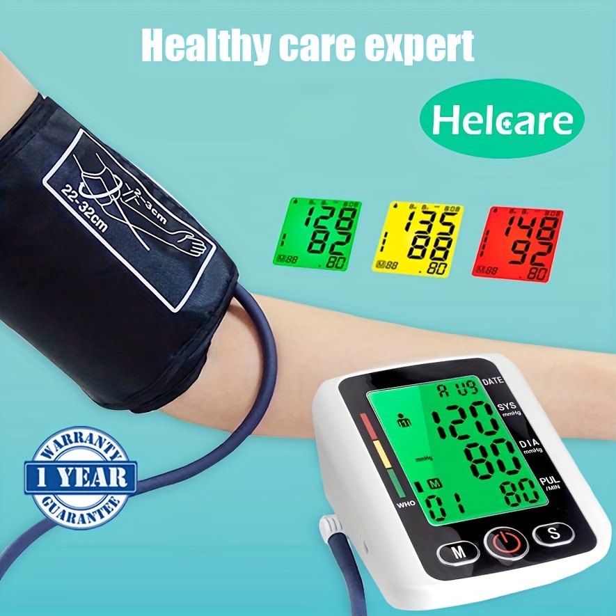 Portable Rechargeable Digital Blood Pressure Monitor With - Temu