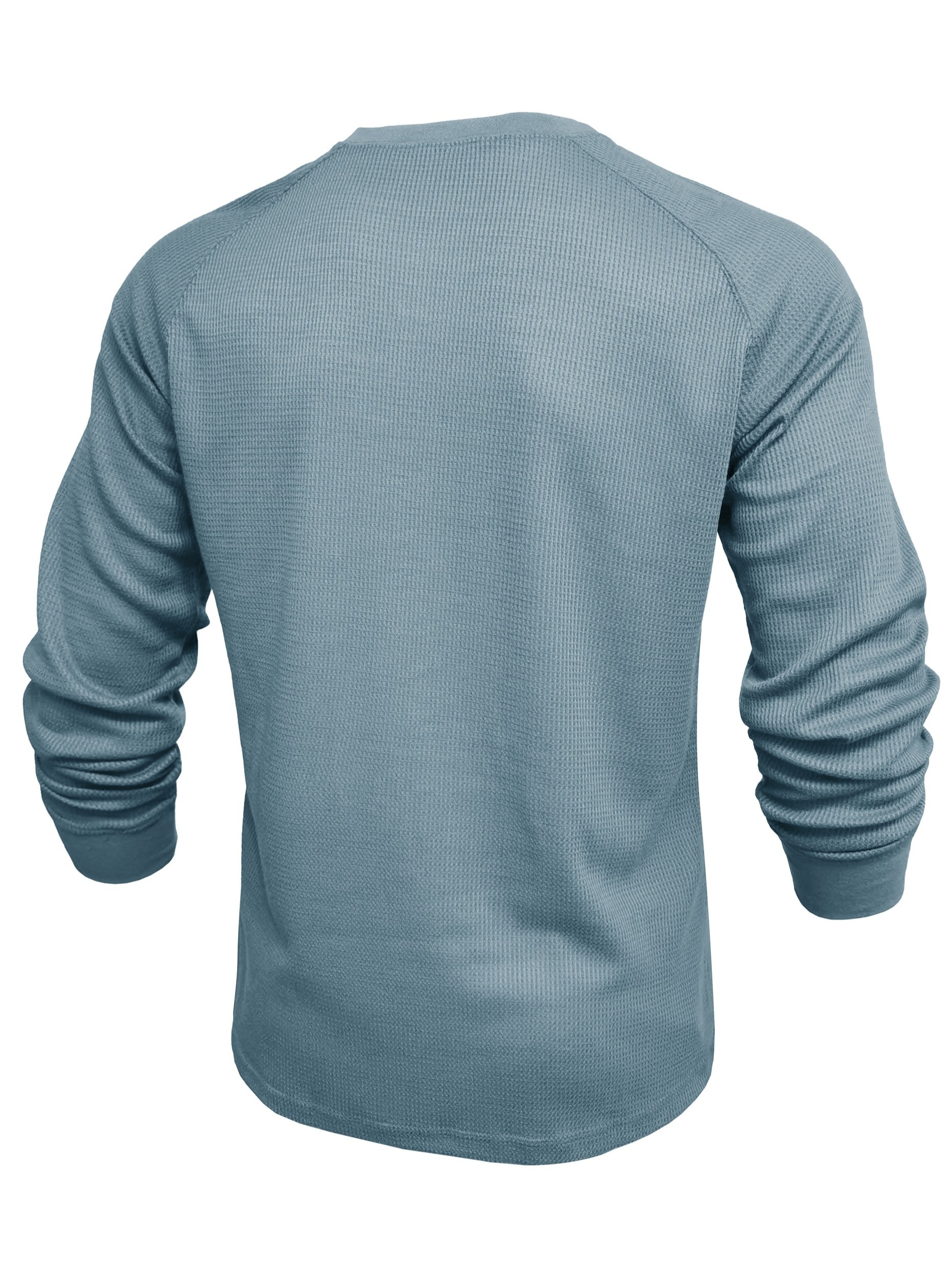 Fashion Men's Henley Shirts Casual V Neck Long Sleeve T-Shirt Cotton Slim  Fits Tee Top Blue at  Men's Clothing store