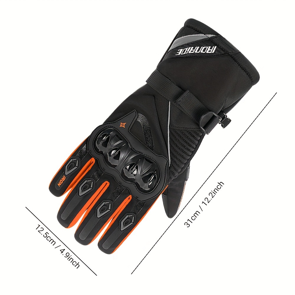 Guantes Moto Largos Axe Wp02 Invierno Waterproof Pro Touch