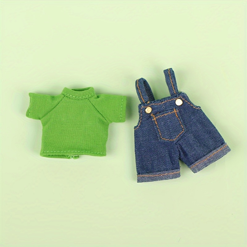 1/12 BJD Doll Short-sleeved Overalls Suit excluding Dolls/Shoes