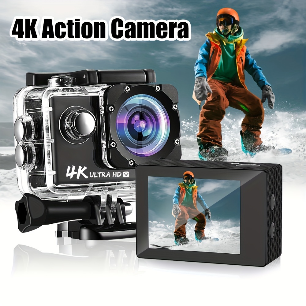 Camara Video Full HD Acción Deportes, Sumergible 30 Mts + Accesorios