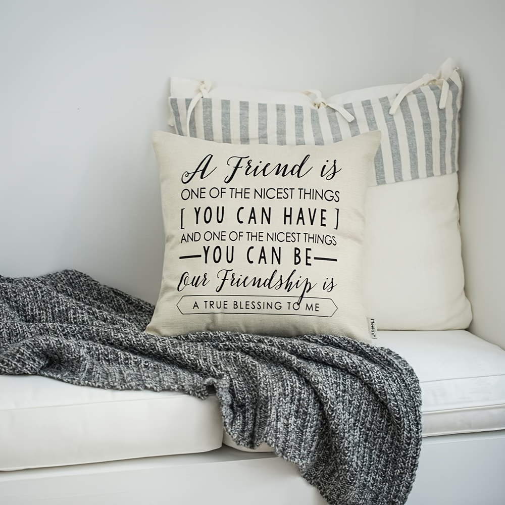 Friendship decorative clearance pillow