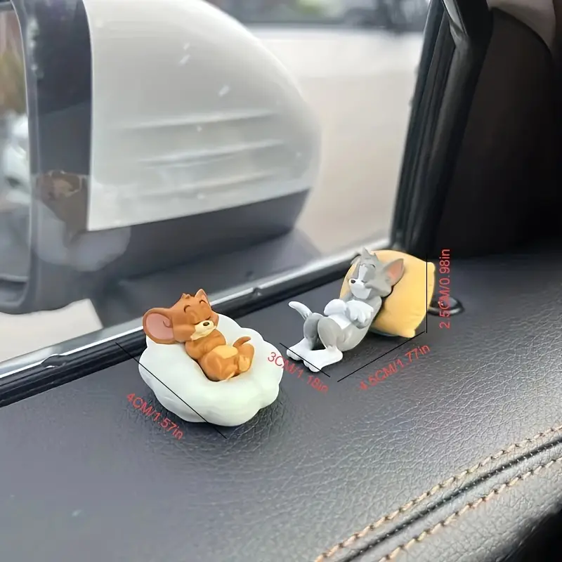 Cat Mouse Anime Action Figure Decorations Home Car Interior - Temu