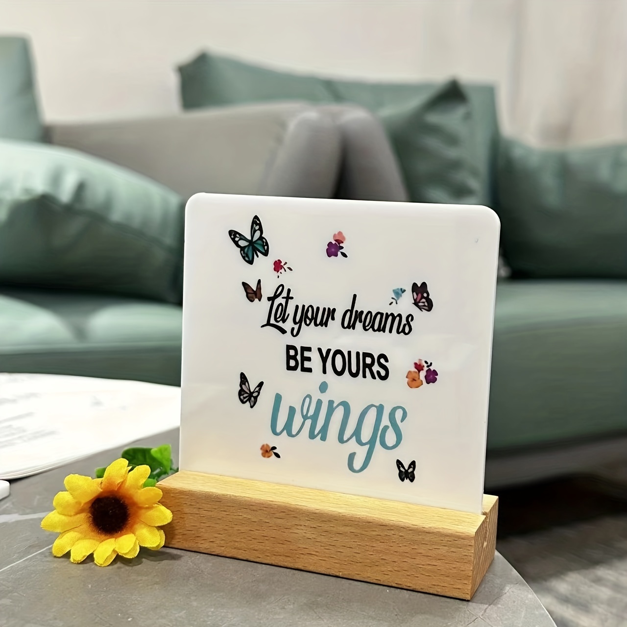 Inspirational Birthday Gifts For Women Office Decor Gifts For Best Friend  Coworker Boss - Clear Desk Decorative Sign For Home Office, Acrylic - Temu