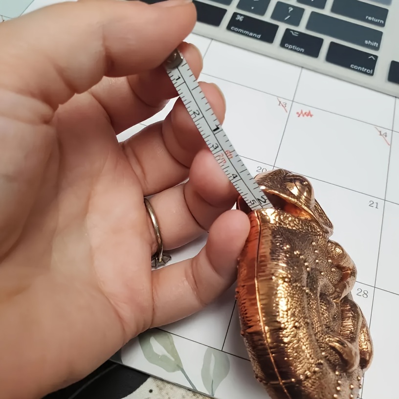 Chameleon Tape Measure Brass Retractable Measuring Tape Ruler