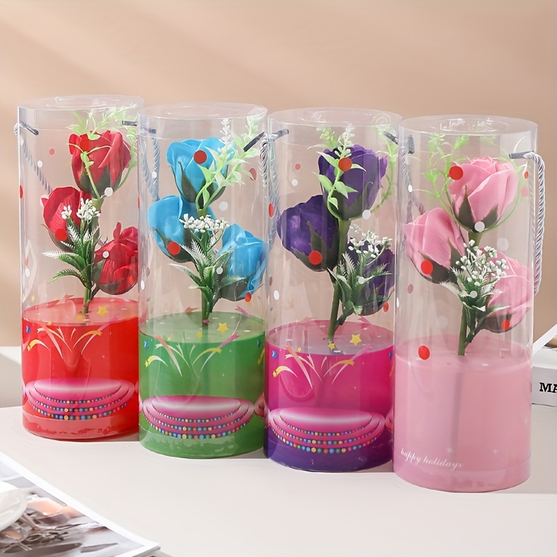 Bouquet di fiori di sapone creativo garofano fiori finti Bouquet di fiori  di sapone artificiale decorazione per feste a casa regali per la festa  della