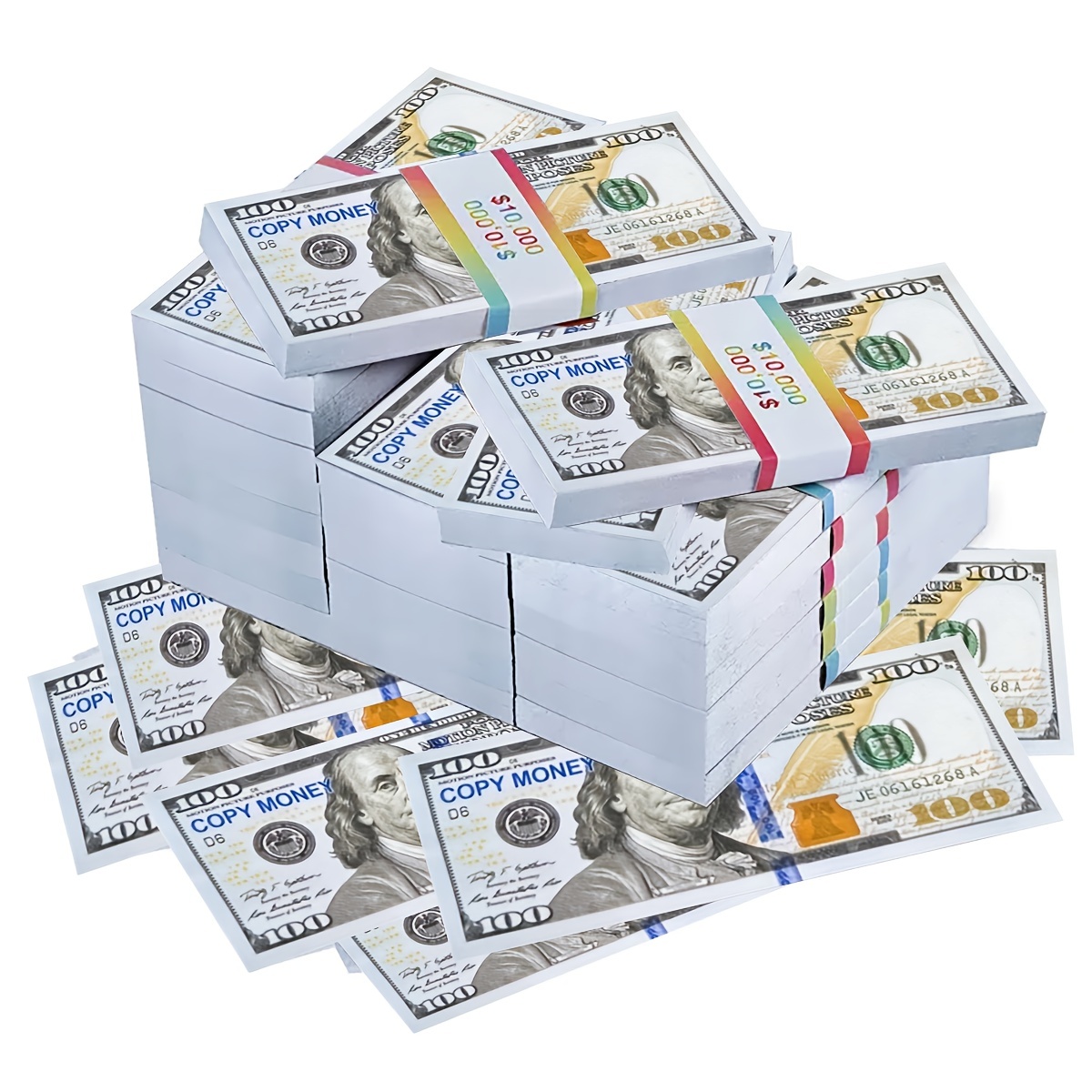 8 Unidades Billetes Falsos Imitación Dólares Americanos - Temu