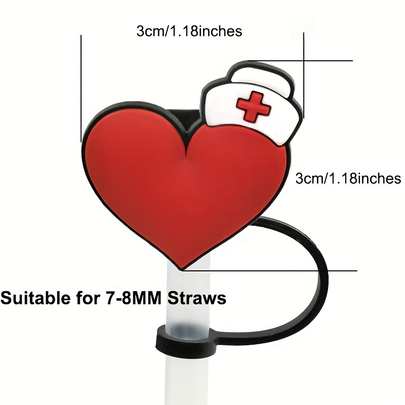 Medical/first Responder Straw Toppers/ Reusable Straw Covers 