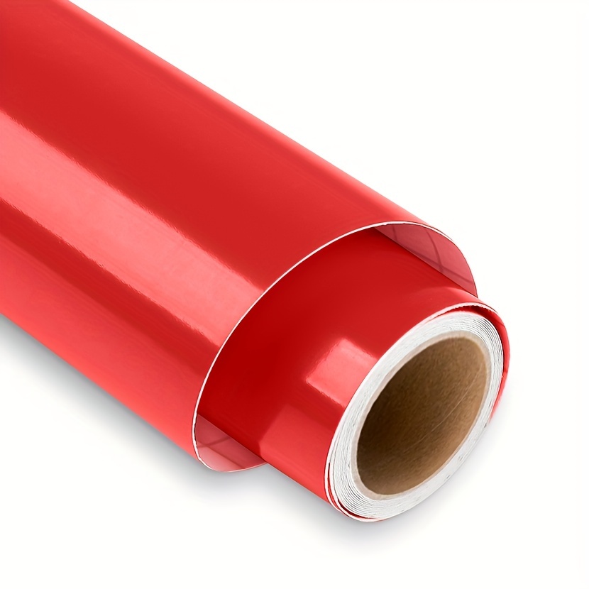 Glossy Red Permanent Self Adhesive Vinyl Roll For Silhouette - Temu