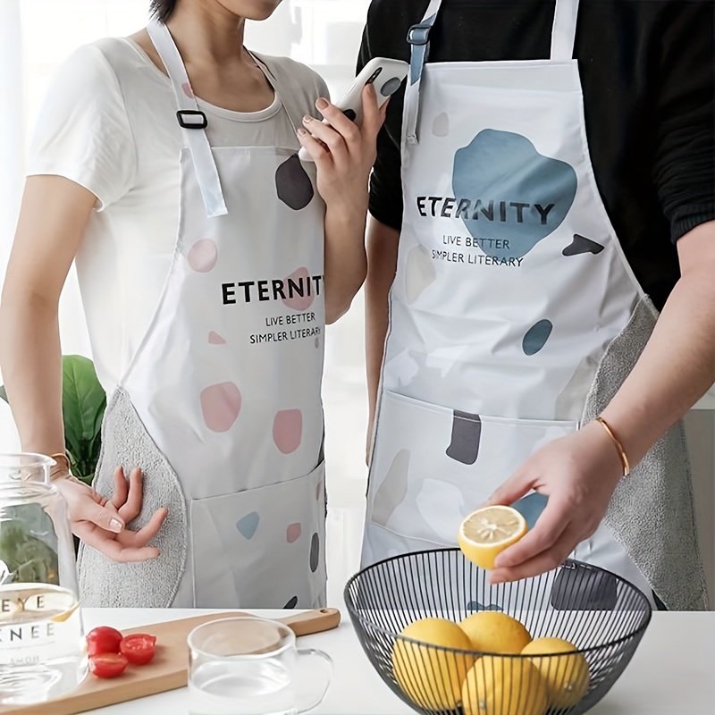 Premium Apron With Pockets Waterproof Oil proof Adjustable - Temu