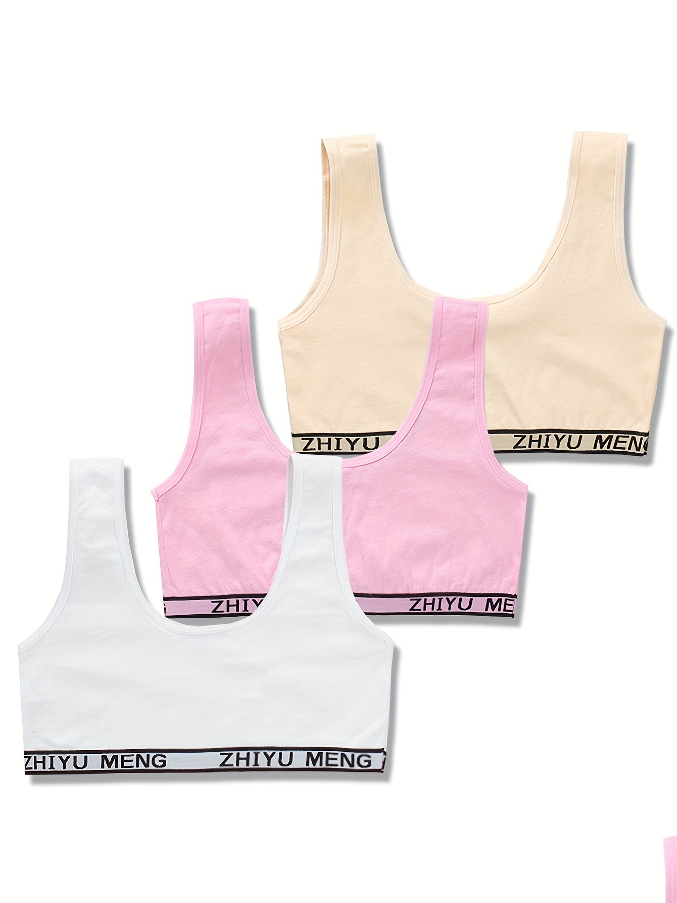 Three gun girls development bra underwear tube chest small vest two-stage  12-14 years old girl bra two pack