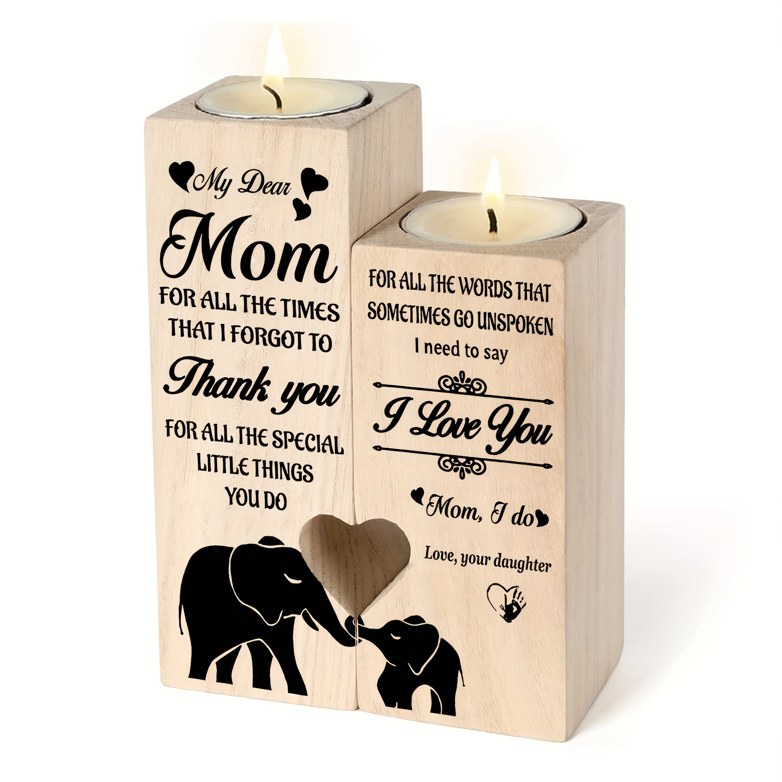 To My Mom The Bond We Have Is Forever Candle, Mother Daughter Gift