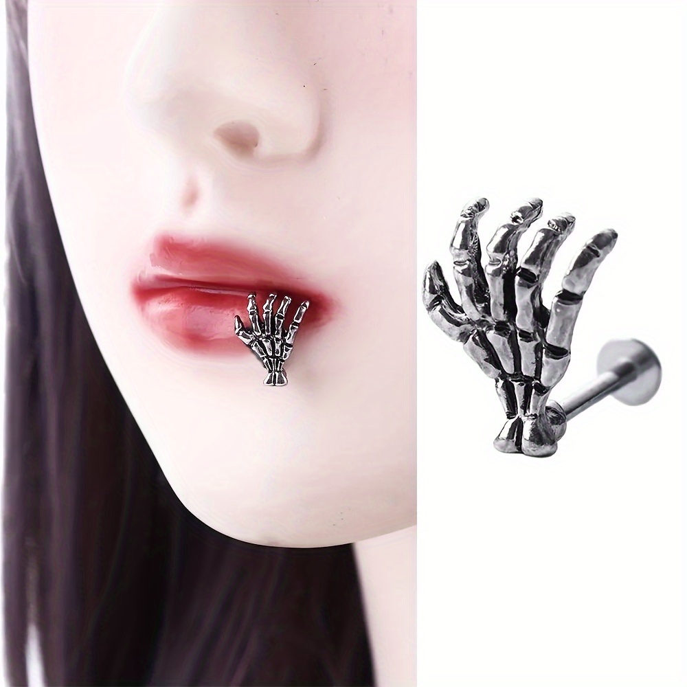 Hip Hop Eyebrow Nail Body Piercing Jewelry Ear Bone Nail Twist Lip