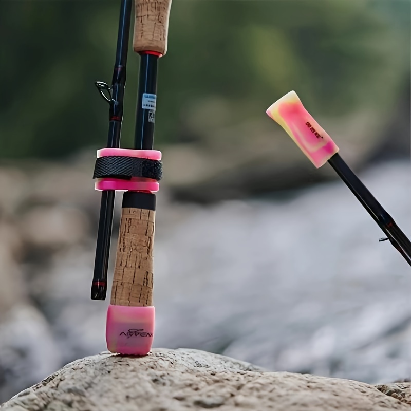Colorful Silicone Rod Protective Strap And Handle Bottom - Temu