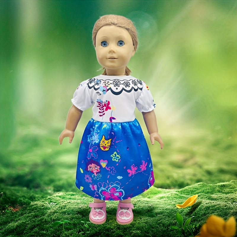  14-inch Doll Clothes 4pcs Starry Outfit Colorful