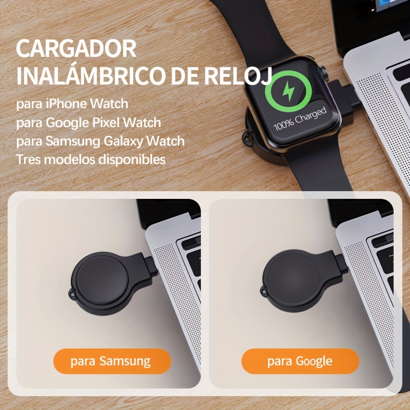 Cargador Inalámbrico Portátil Iwatch Series 6 5 4 3 2 1 - Temu