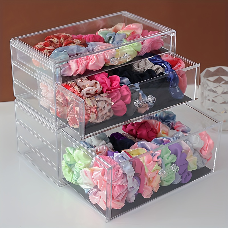 Hair Accessories Organizer Pink Hair Accessory Jewelry Box for