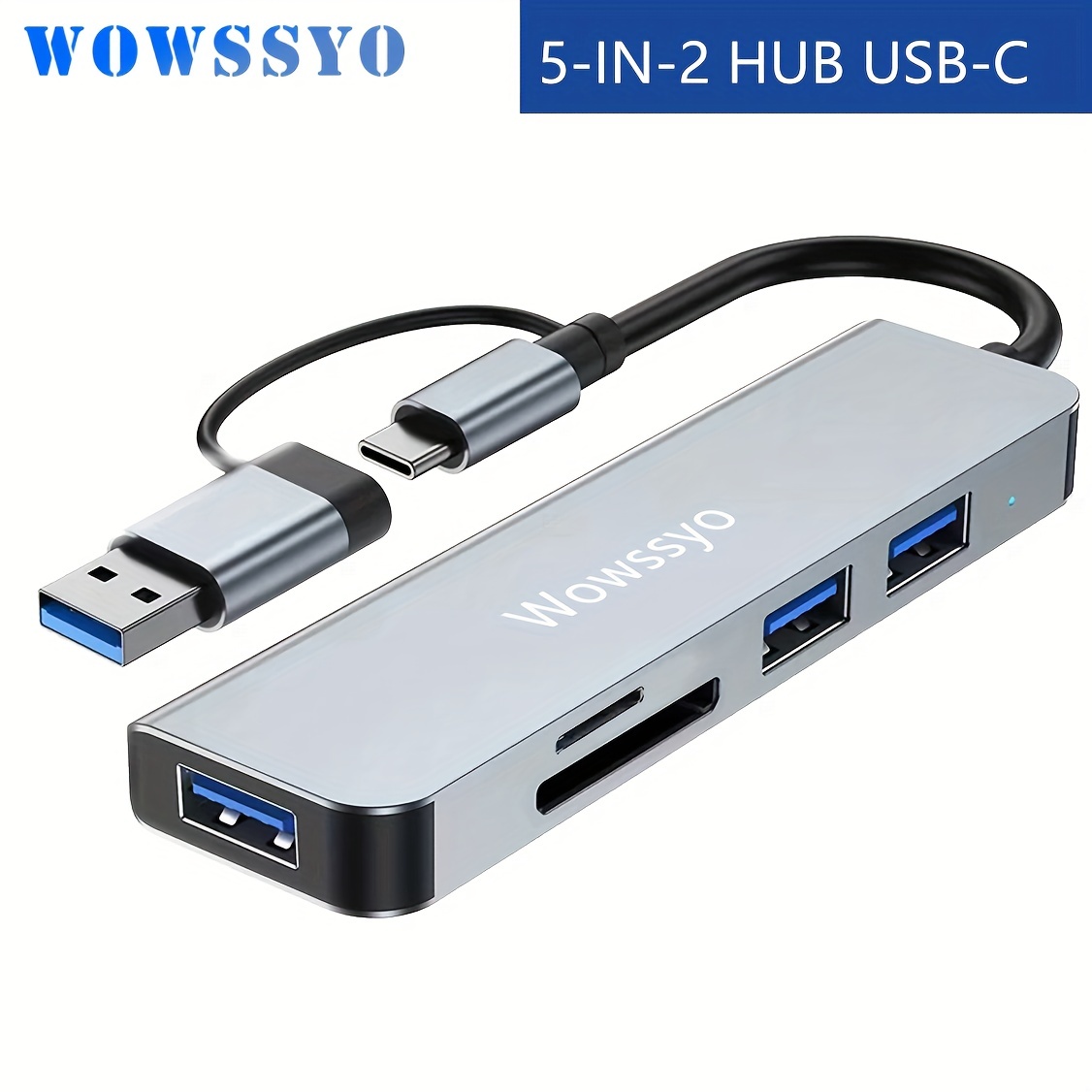 USB C Hub, 5 in 1 USB C 4K@32Hz HDMI Adapter with Ethernet Port, 100W Power  Delivery PD Type C Charging Port, USB 3.0& 2.0 Ports Adapter Compatible