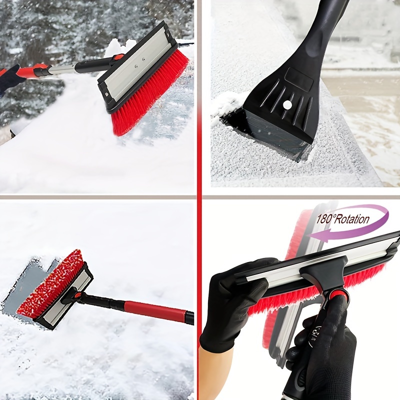 1 Set Car Snow Scraper Winter Snow Removal Cleaning Tool Detachable Snow  Wiper Ice Scraper