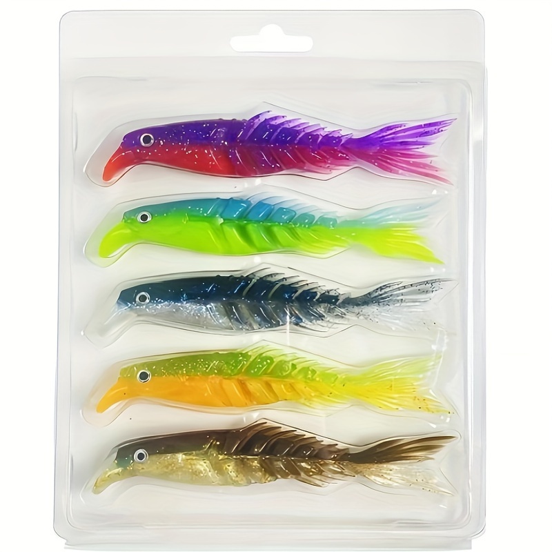  Fishing Lures for Bass, JAZALIC Segmented Hard T-Tail  Multi-Joint Lures Slow Sinking Lures for Saltwater Freshwater Trout Salmon  Pike Walleye Fishing Lures (A) : Sports & Outdoors
