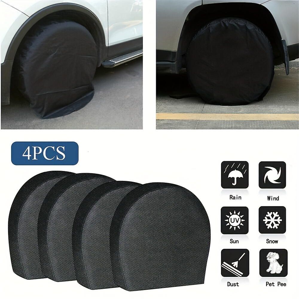 4 pack waterproof tire covers protect your rv trailer camper wheels from corrosion details 0