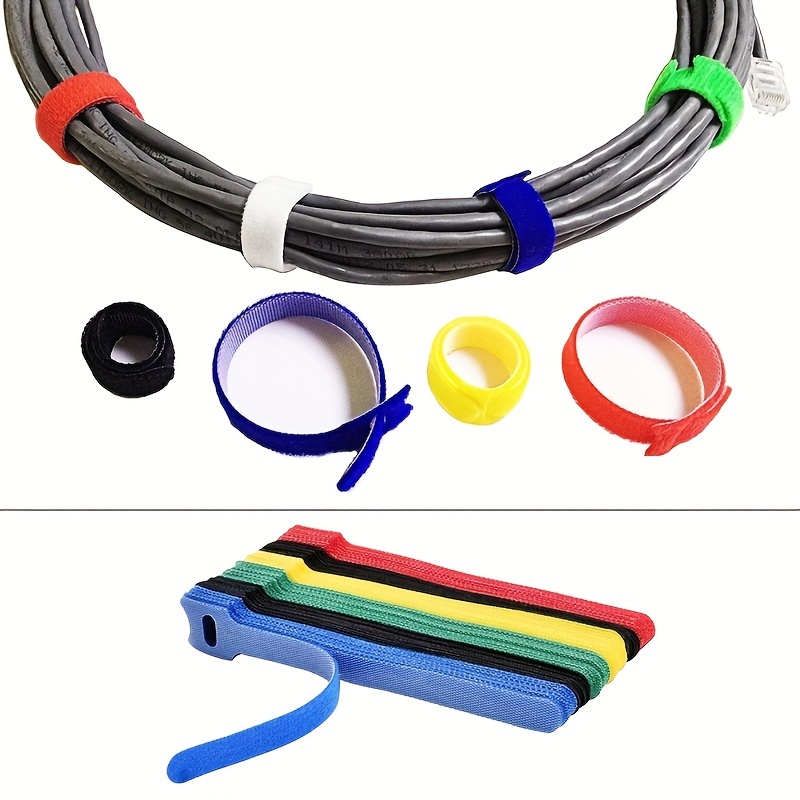 Attaches zippées de câble réutilisables en plastique, détachables