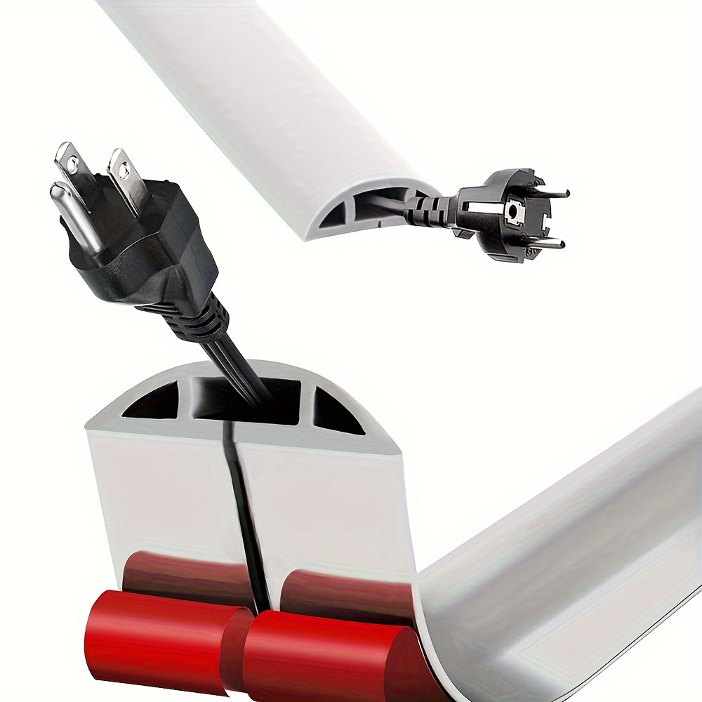 Cache-câble de sol, protecteur de câbles de sol, contient des cordons,  correcteur de câbles, pour le bureau, la maison, l'entrepôt,  l'environnement extérieur - AliExpress