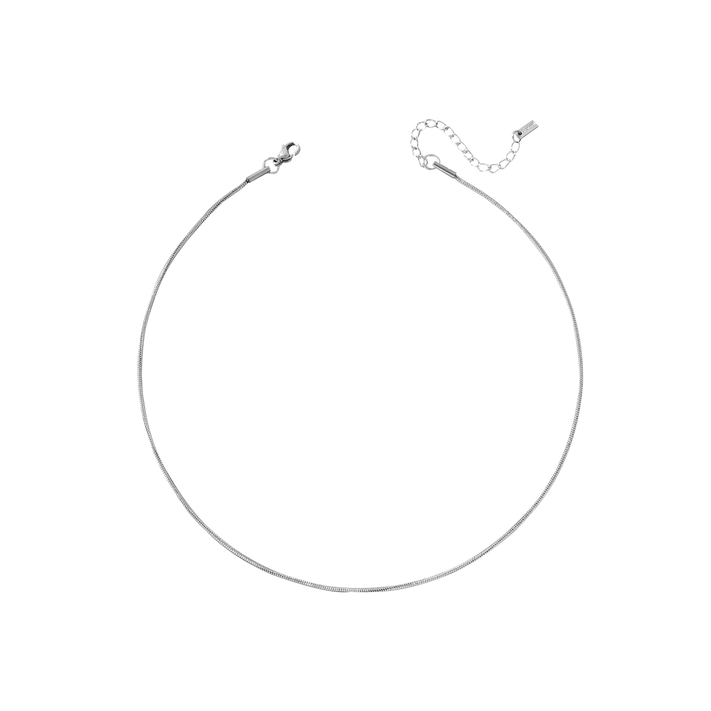 TEMU Collar De Cadena De Clavícula Minimalista De Acero Inoxidable Para Mujeres, Colgante Redondo De Serpiente De 35cm, Cadena Corta Para El Cuello -