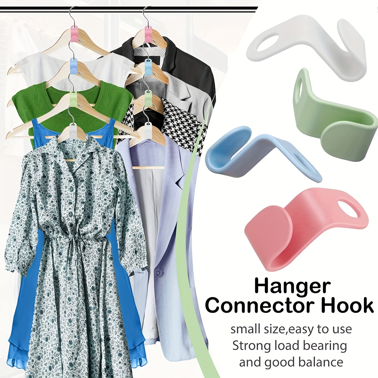 Extra Large Space Saving Hanger Connector Hooks - Perfect For