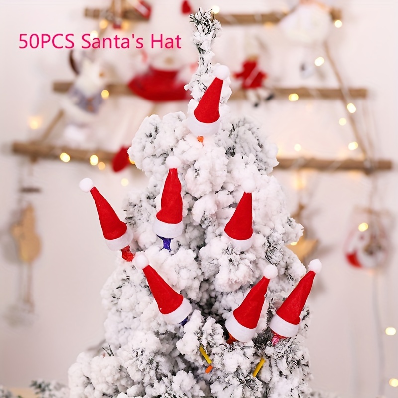 5pcs Christmas Decorations Mini Christmas Hats Christmas - Temu